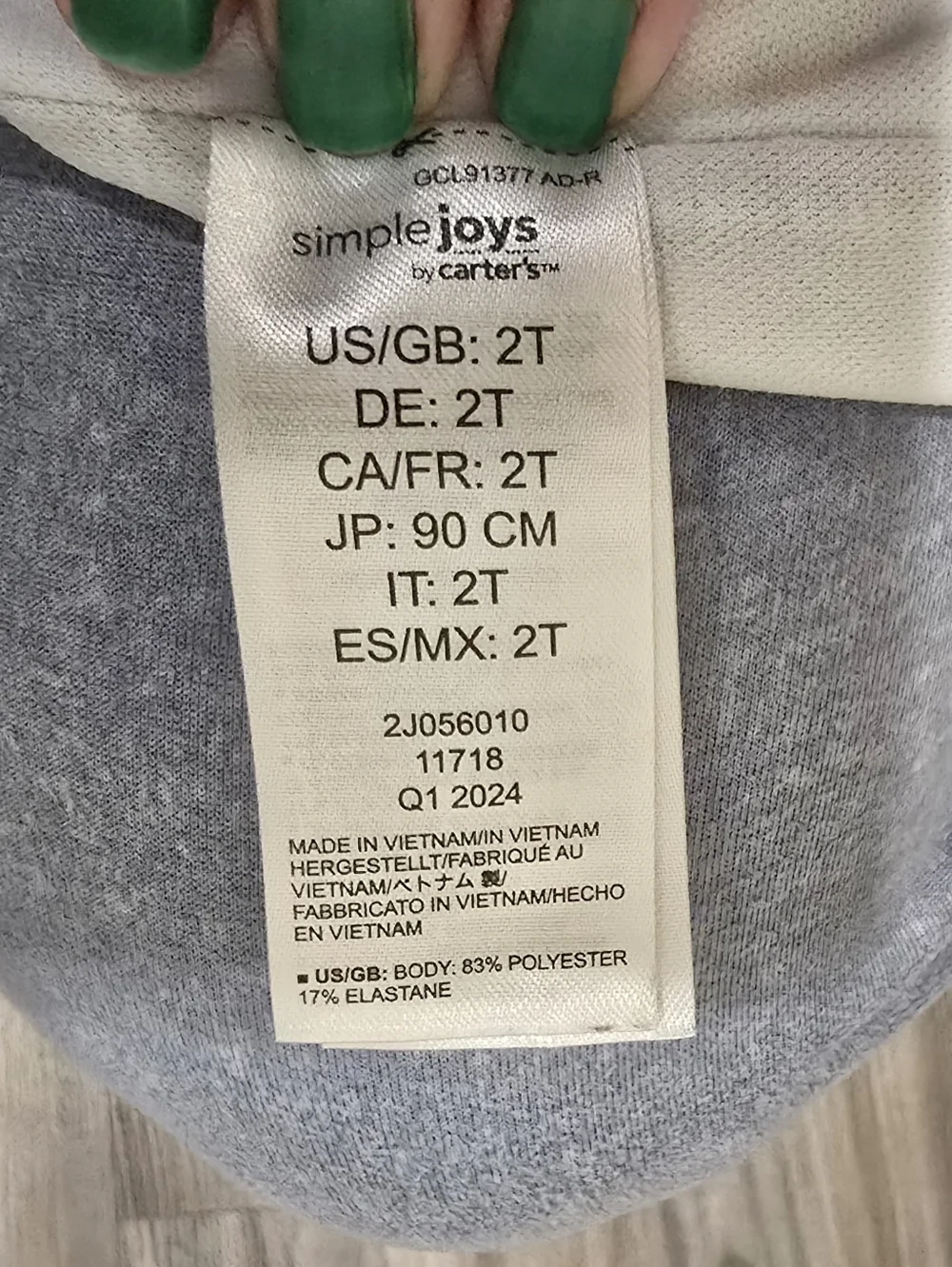 Simple Joys by Carter’s Girls Floral Rash Guard Swimsuit 2T One Piece Navy